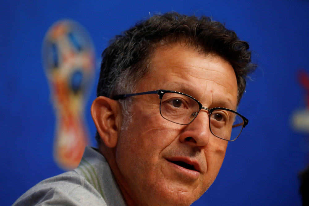 Mexico coach Juan Carlos Osorio during the press conference in Samara July 1, 2018. u00e2u20acu201d Reuters pic