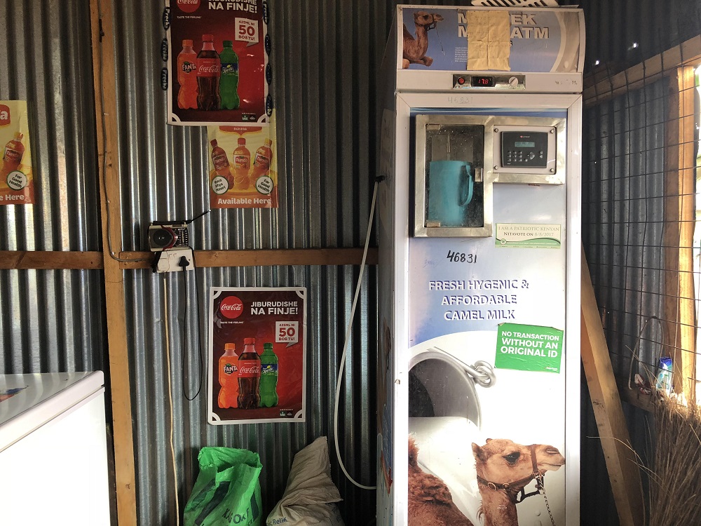 Camel milk ATM in Wajir, northeastern Kenya July 1, 2018. u00e2u20acu201d Thomson Reuters Foundation pic