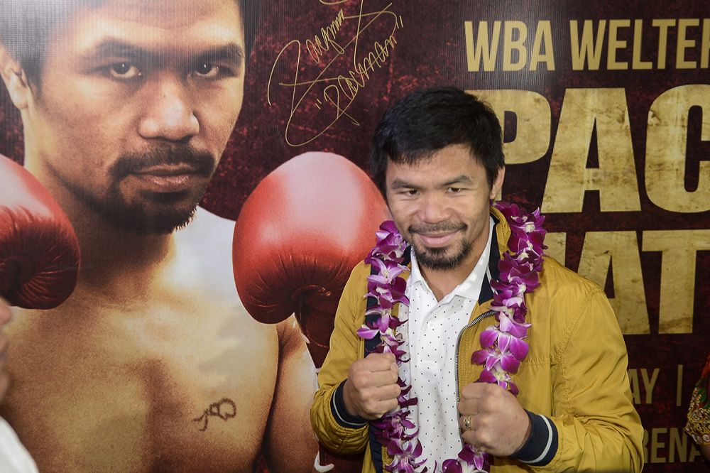 Filipino boxer Manny Pacquiao arrives at the Le Meridien hotel in Kuala Lumpur for an interview session, July 10, 2018. u00e2u20acu2022 Picture by Mukhriz Hazim