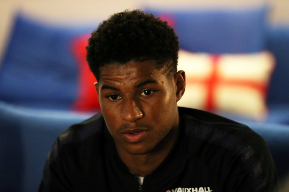 England's Marcus Rashford talks to the media in Saint Petersburg July 1, 2018. u00e2u20acu201d Reuters pic