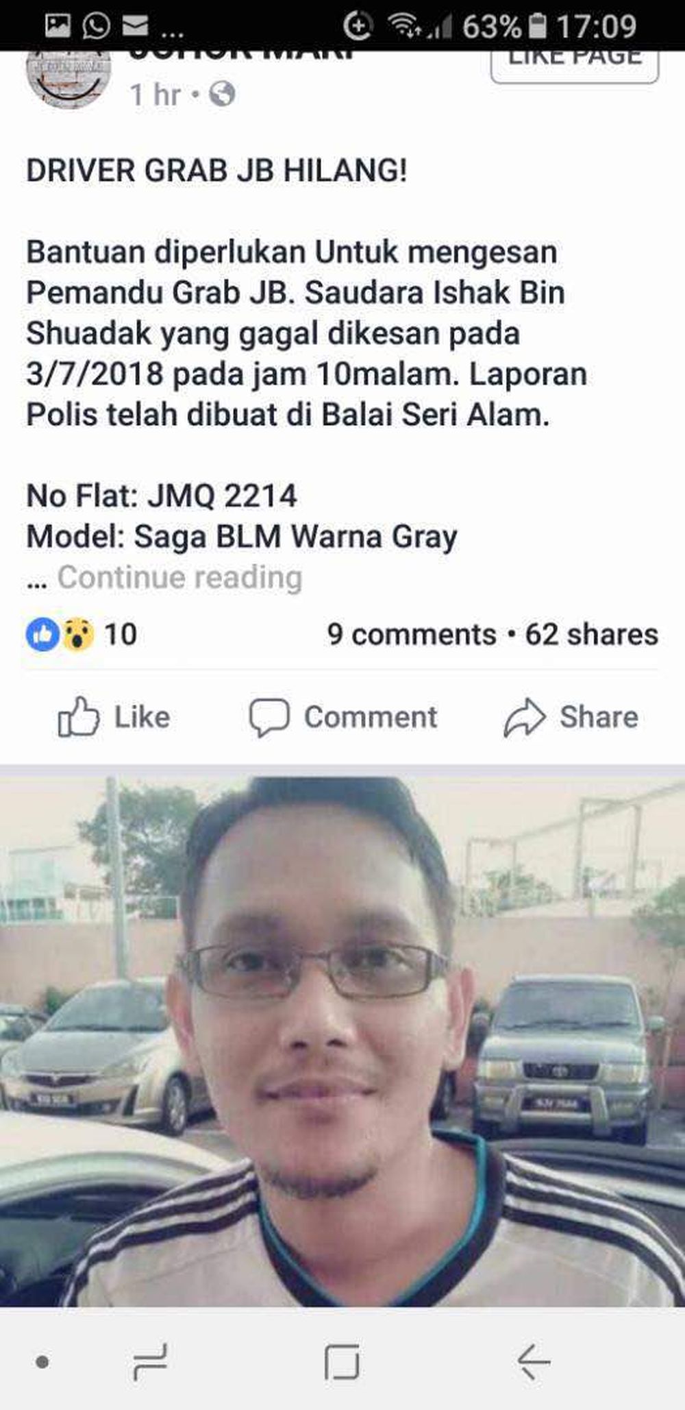 Missing Grab driver found safe | Malay Mail