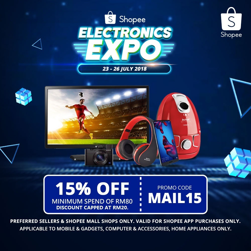 The 15 per cent voucher is valid from Jul 23 - 26.