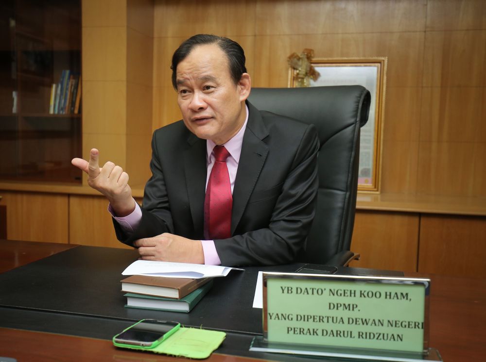 Perak Speaker Datuk Ngeh Koo Ham, July 6, 2018. u00e2u20acu2022 Picture by Marcus Pheong