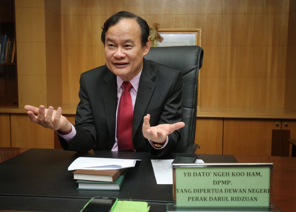 Perak Speaker Datuk Ngeh Koo Ham, July 6, 2018. u00e2u20acu2022 Picture by Marcus Pheong