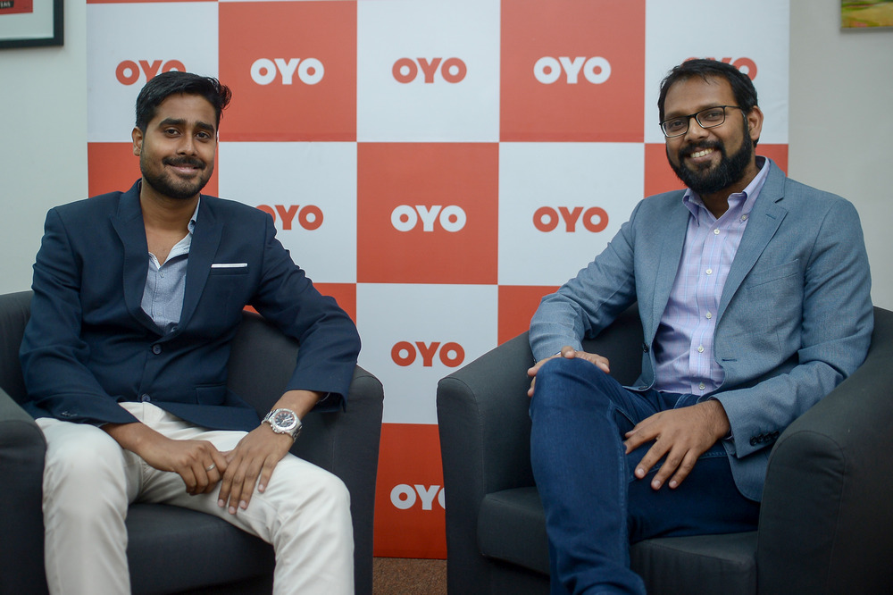 OYO Malaysia country head Abhishek Hota (left) and OYO COO Abhinav Sinha. — Picture by Mukhriz Hazim