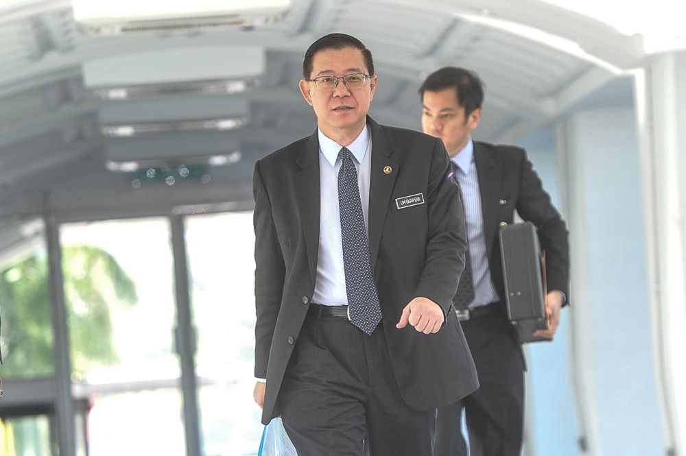 Minister of Finance Lim Guan Eng is pictured at Parliament July 19, 2018. u00e2u20acu201d Picture by Shafwan Zaidon