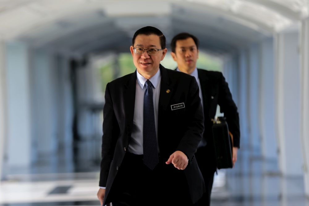 Minister of Finance Lim Guan Eng is pictured at Parliament July 19, 2018. u00e2u20acu201d Picture by Ahmad Zamzahuri
