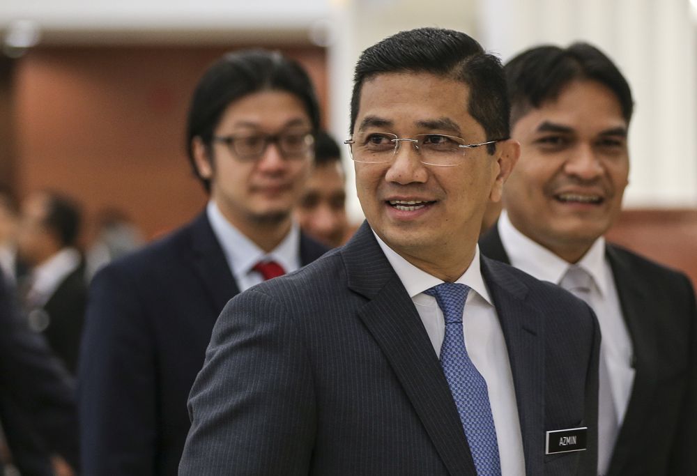 Datuk Seri Mohamed Azmin Ali is pictured at Parliament July 18, 2018. u00e2u20acu201d Picture by Azneal Ishak