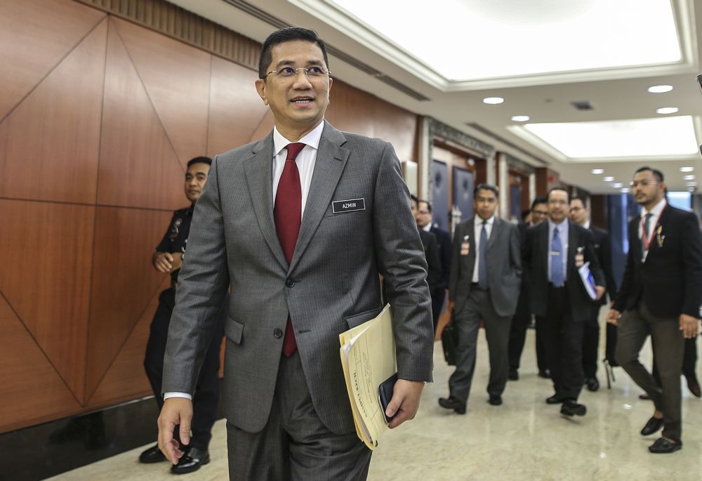 Datuk Seri Mohamed Azmin Ali is pictured at Parliament July 25, 2018. u00e2u20acu201d Picture by Azneal Ishak