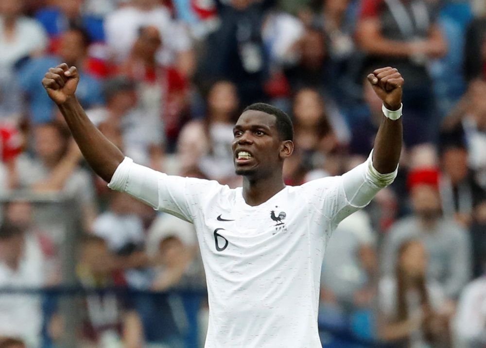 France's Paul Pogba celebrates victory after the match against Uruguay, July 6, 2018. u00e2u20acu2022 Reuters pic
