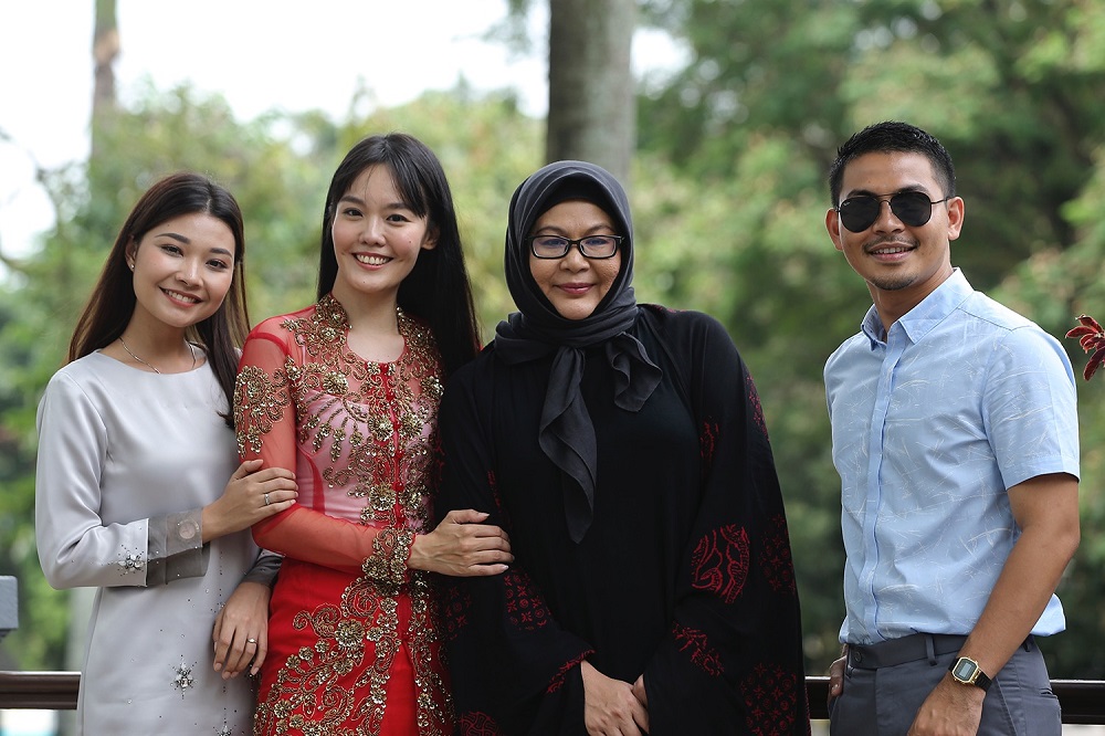 The cast of Tanah Akhirku' (from left) Nina Nadira, Lim Mei Fen, Erma Fatima and Izzue Islam. u00e2u20acu201d Picture by Azneal Ishak