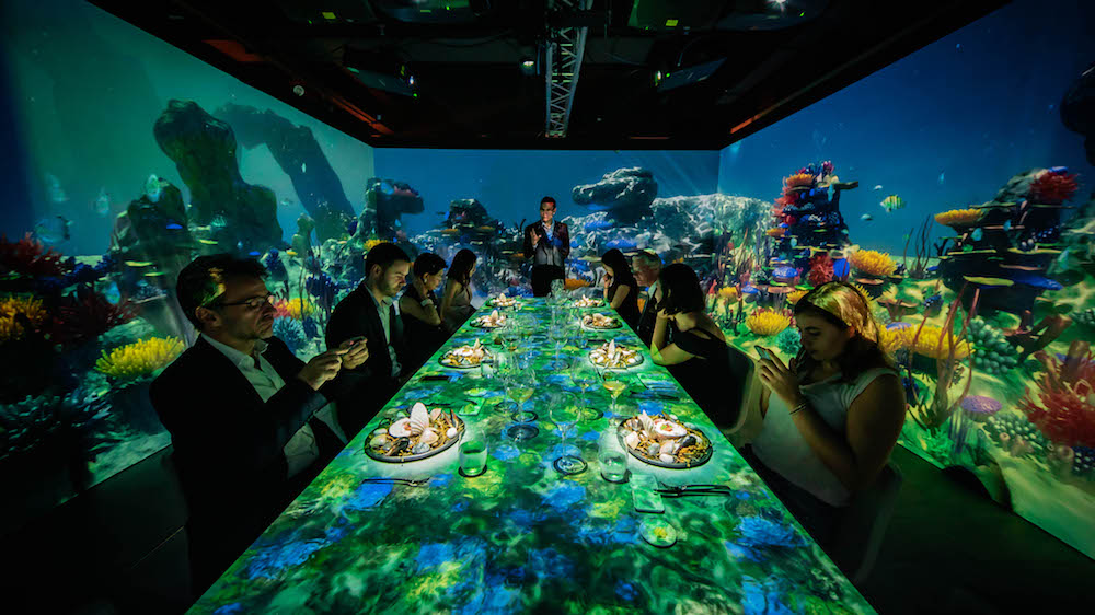 Whimsy emulates the fine dining experience by elevating guests to a fantastical virtual reality.