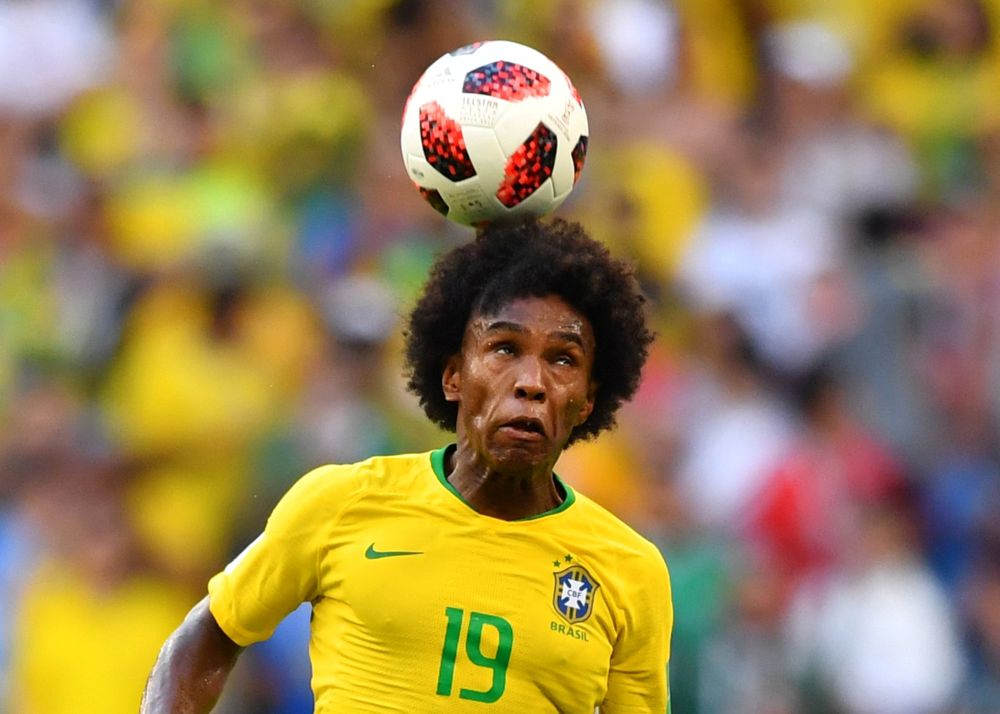 Brazil's Willian says he will do everything he can to send his team mate Eden Hazard home early from Russia. u00e2u20acu2022 Reuters pic