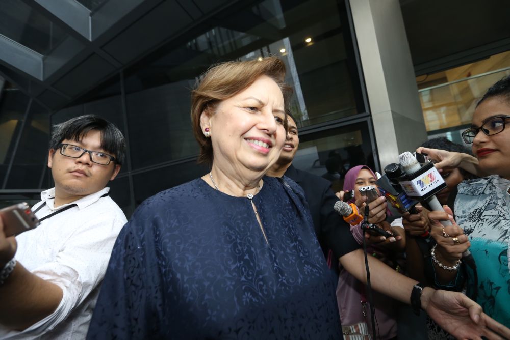 Tan Sri Zeti Akhtar Aziz is seen at Ilham Tower in Kuala Lumpur July 4, 2018. u00e2u20acu2022 Picture by Zuraneeza Zulkifli
