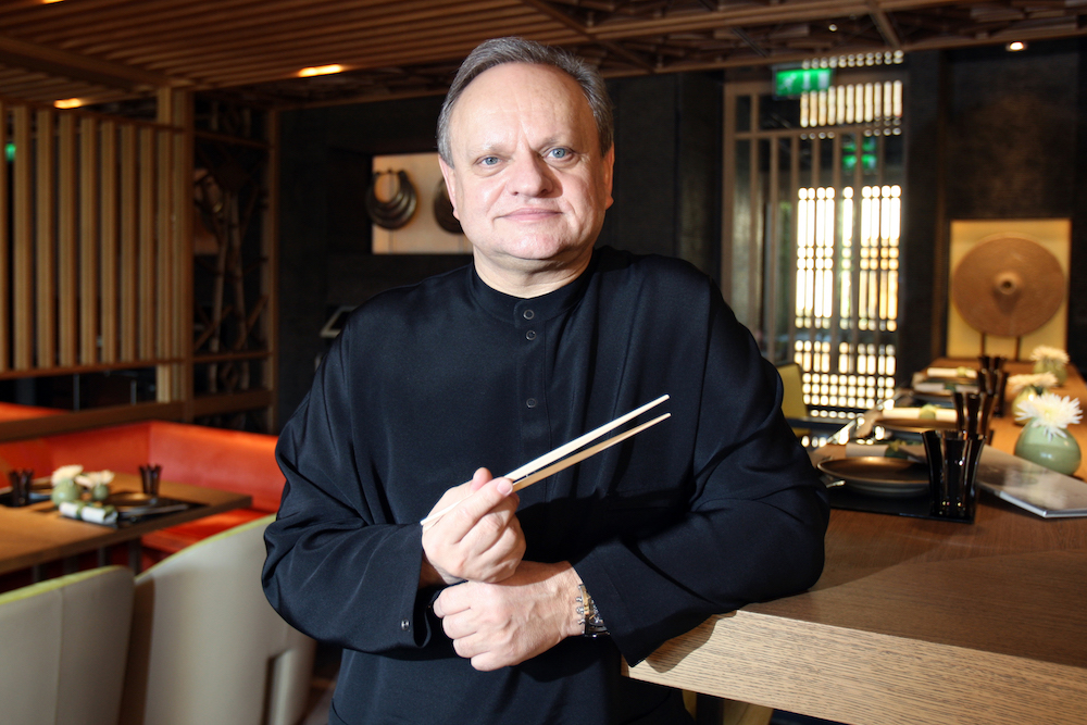 French chef Joel Robuchon poses at Yoshi, his first-ever Japanese restaurant, in Monaco December 29, 2008. u00e2u20acu201d AFP pic