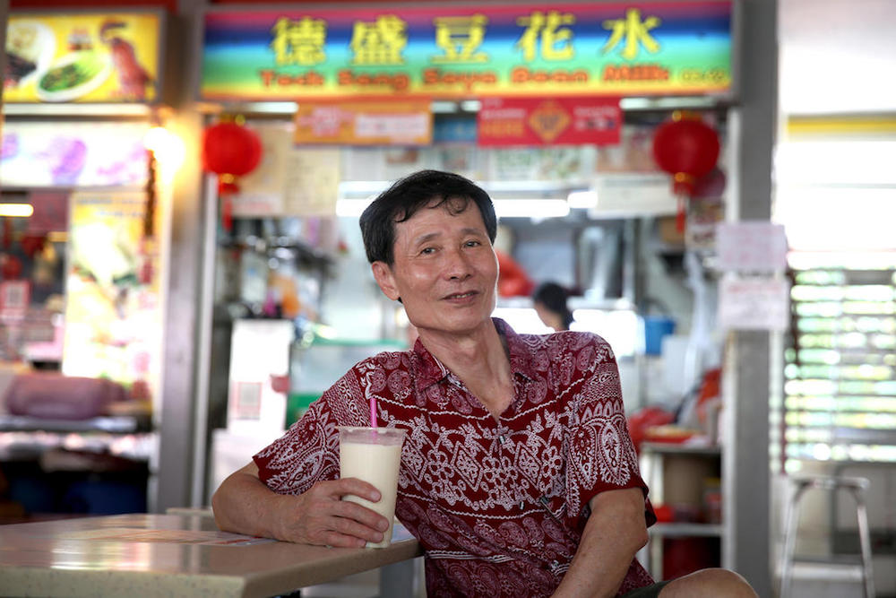 Loh Teck Seng, owner of Teck Seng Soya Bean Drinks at Tiong Bahru Market and Food Centre said a successful nomination on the Unesco intangible cultural heritage list can raise hawkers’ reputation. — TODAY pic