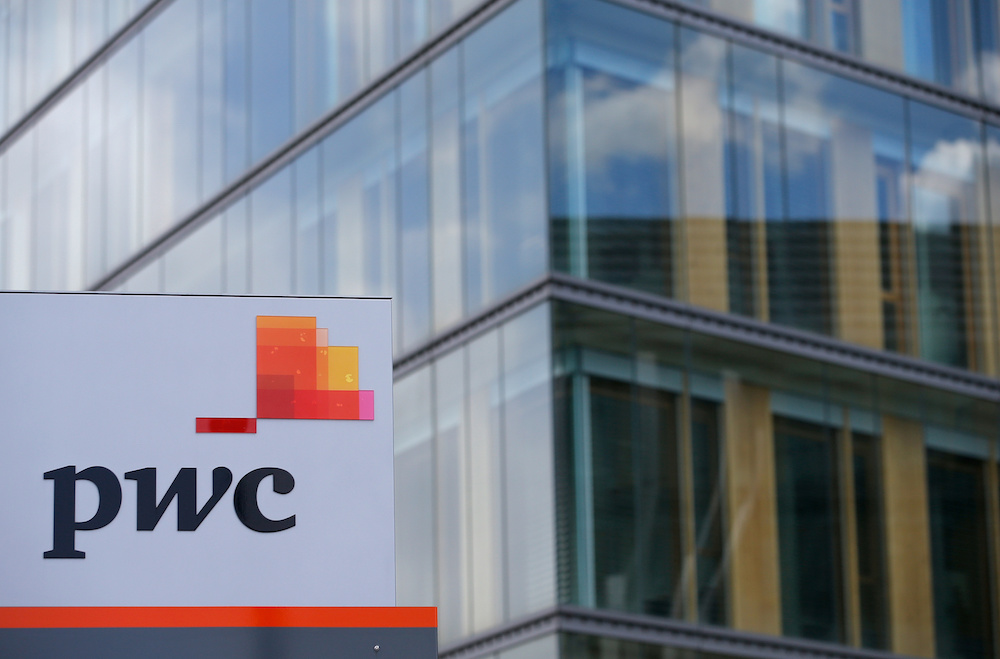 The logo of PricewaterhouseCoopers is seen in front of the local offices building of the company in Luxembourg, April 26, 2016. u00e2u20acu201d Reuters pic