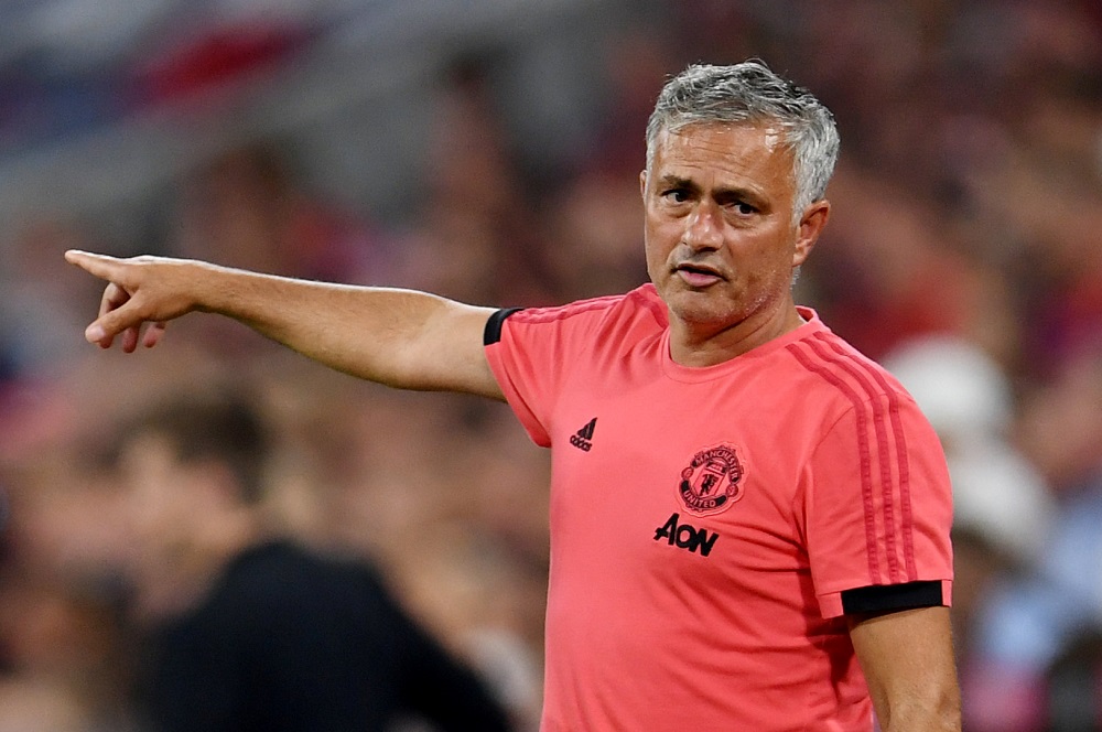 Manchester United manager Jose Mourinho during the match against Bayern Munich at the Allianz Arena in Munich August 5, 2018. u00e2u20acu201d Reuters pic