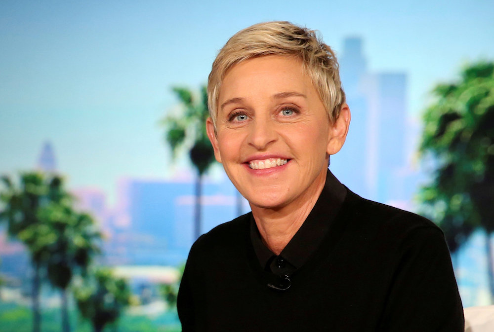 Ellen DeGeneres during a commercial break in taping of the Ellen Show in Burbank, Los Angeles October 13, 2016. u00e2u20acu201d Reuters pic