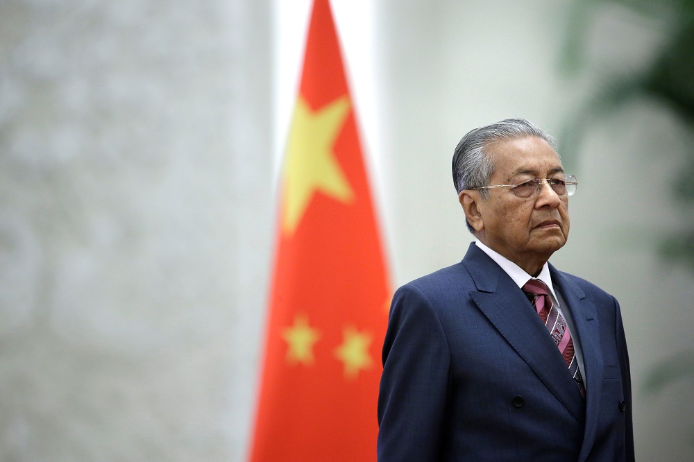 Prime Minister Tun Dr Mahathir Mohamad attends a welcome ceremony at the Great Hall of the People in Beijing August 20, 2018. u00e2u20acu201d Reuters pic