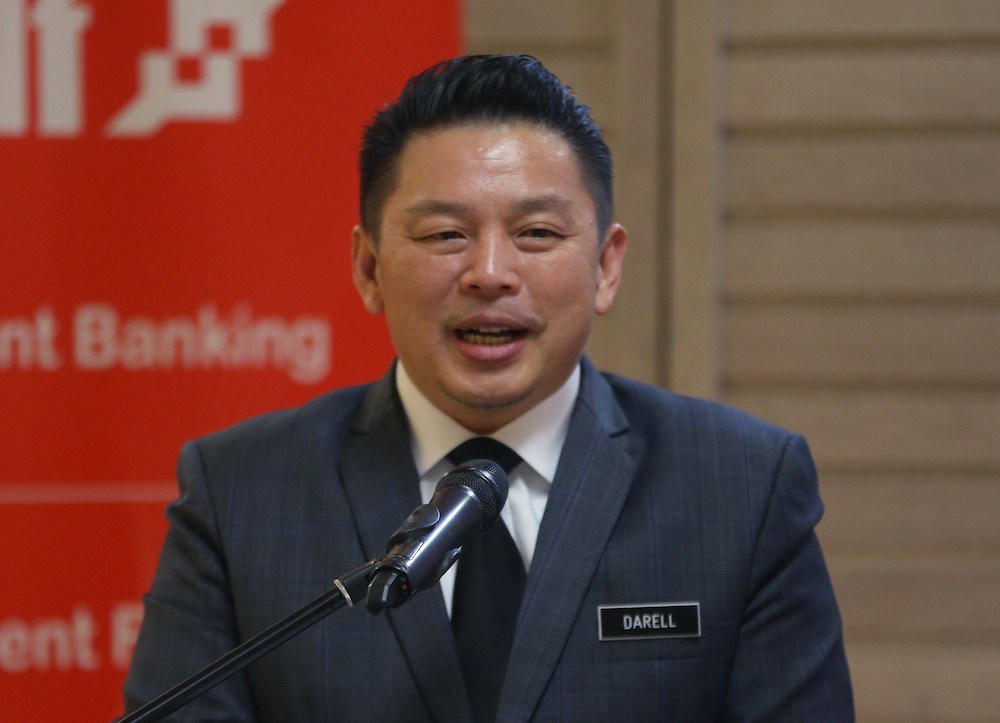 International Trade and Industry Minister Darell Leiking gives a speech in Kuala Lumpur August 2, 2018. u00e2u20acu201d Picture by Razak Ghazali