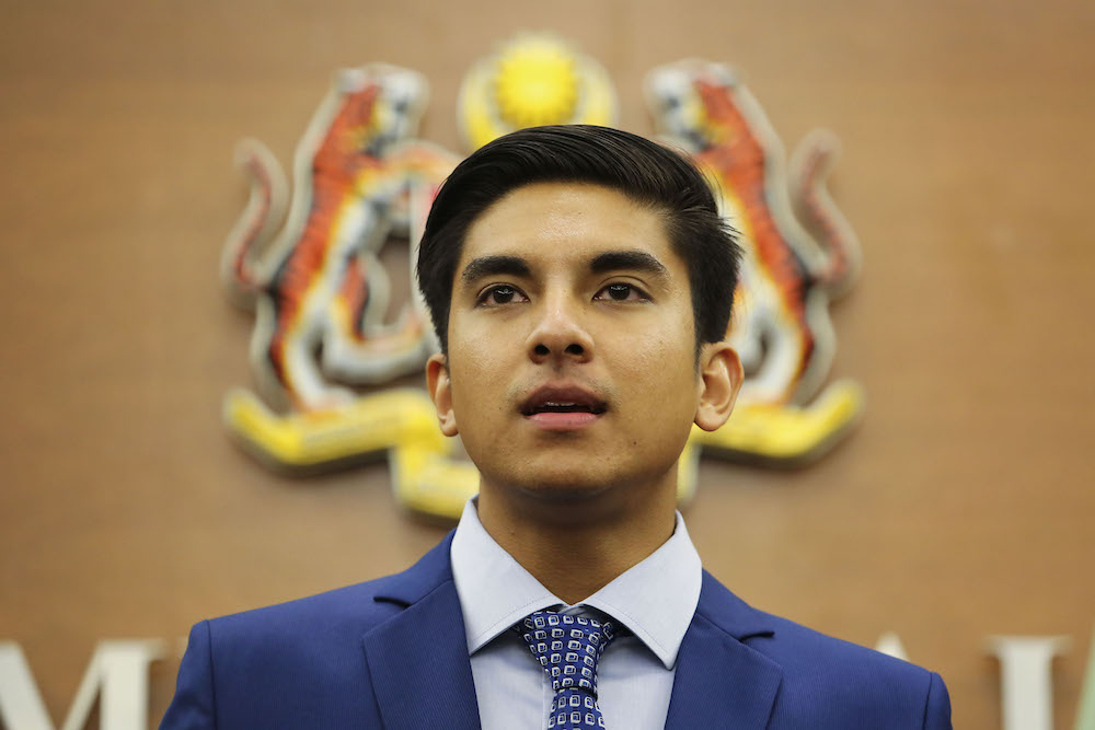 Youth and Sports Minister, Syed Saddiq Abdul Rahman, addresses a press conference at Parliament in Kuala Lumpur August 2, 2018. u00e2u20acu201d Picture by Yusof Mat Isa