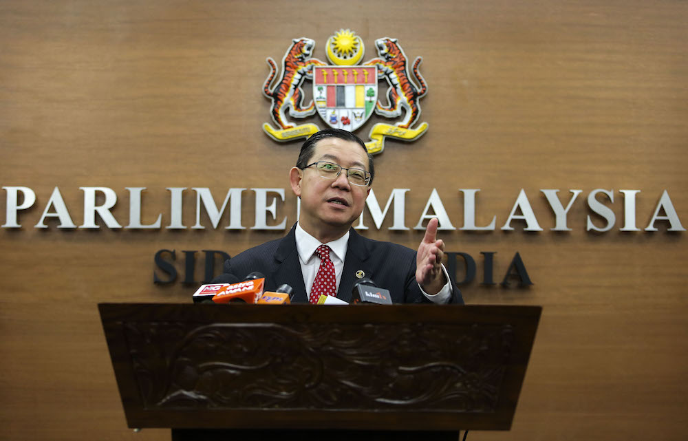 Finance Minister Lim Guan Eng speaks during a press conference at Parliament in Kuala Lumpur August 2, 2018. u00e2u20acu201d Picture by Yusof Mat Isa
