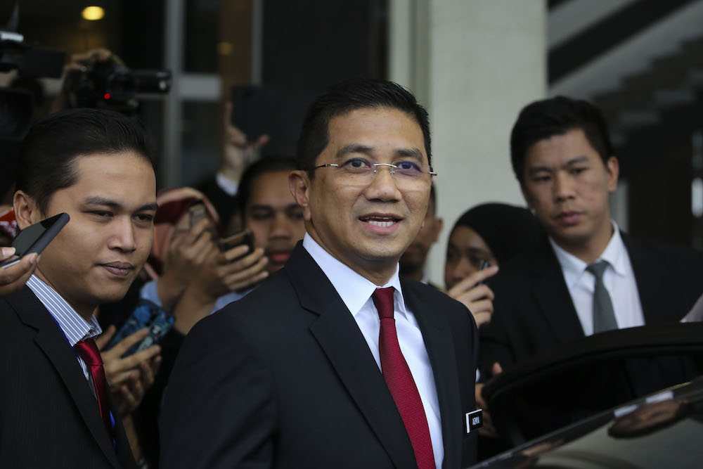 Economic Affairs Minister, Datuk Seri Azmin Ali, leaves Parliament in Kuala Lumpur August 2, 2018. u00e2u20acu201d Picture by Yusof Mat Isa