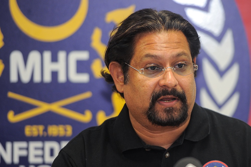 Malaysia Hockey Confederation president Datuk Seri Subahan Kamal at a press conference at the Bukit Jalil Hockey Stadium in Kuala Lumpur August 3, 2018. u00e2u20acu201d Picture by Shafwan Zaidon