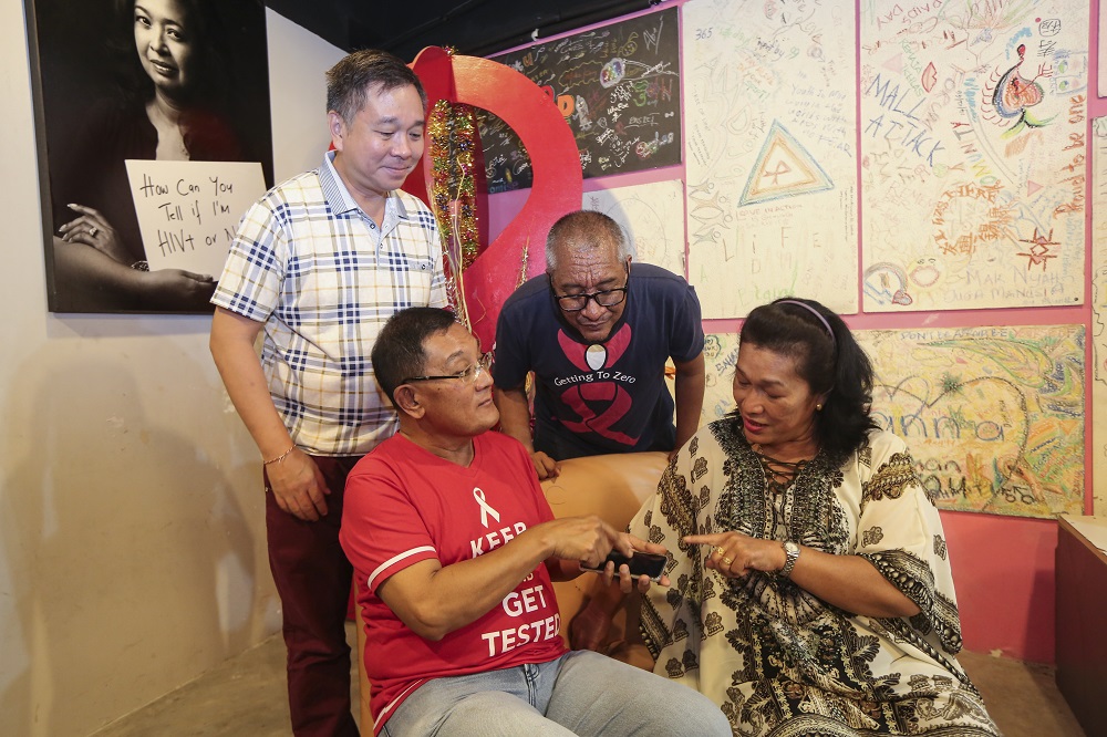 (Clockwise from top left) Tai, Hanafi, Khartini and Hisham discussing PTFu00e2u20acu2122s future.  u00e2u20acu201d Pictures by Azneal Ishak