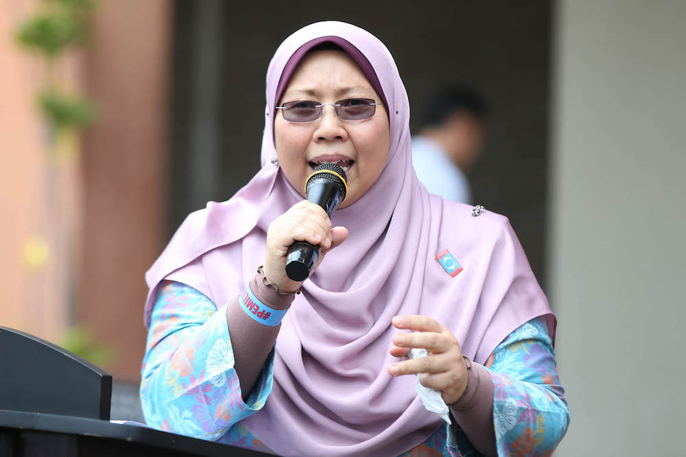 Fuziah Salleh speaks in Petaling Jaya August 5, 2018. u00e2u20acu201d Picture by Azinuddin Ghazali
