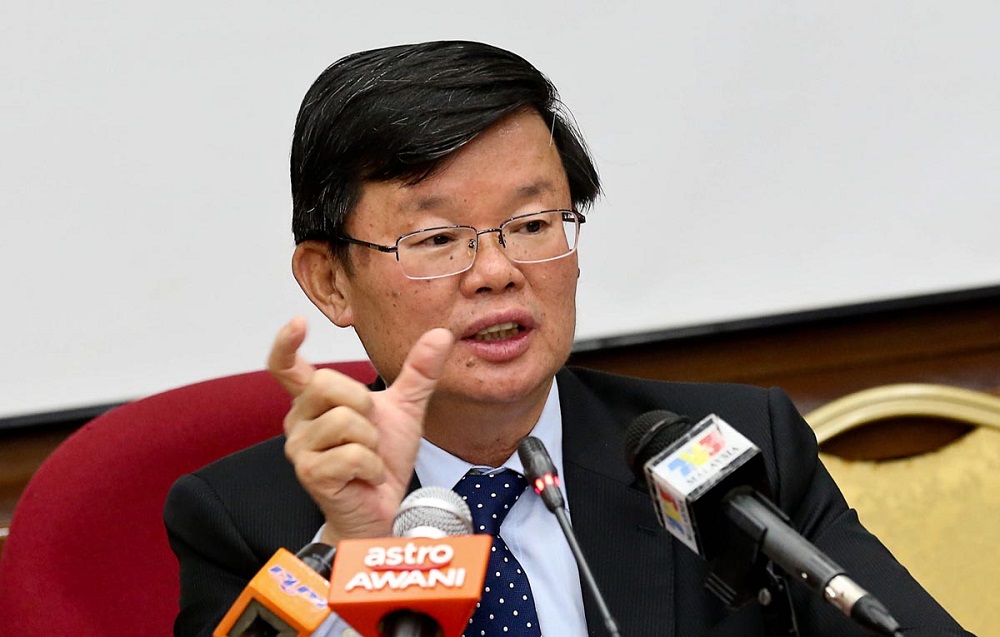 Penang Chief Minister Chow Kon Yeow during a press conference on the Pan Island Link 1 highway at the State Assembly building in George Town August 7, 2018. u00e2u20acu201dPicture by Sayuti Zainudinnn