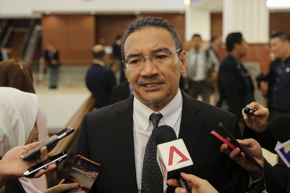 Former defence minister Datuk Seri Hishammuddin Hussein speaks to reporters at the Parliament in Kuala Lumpur August 8, 2018. u00e2u20acu201d Picture by Yusof Mat Isa