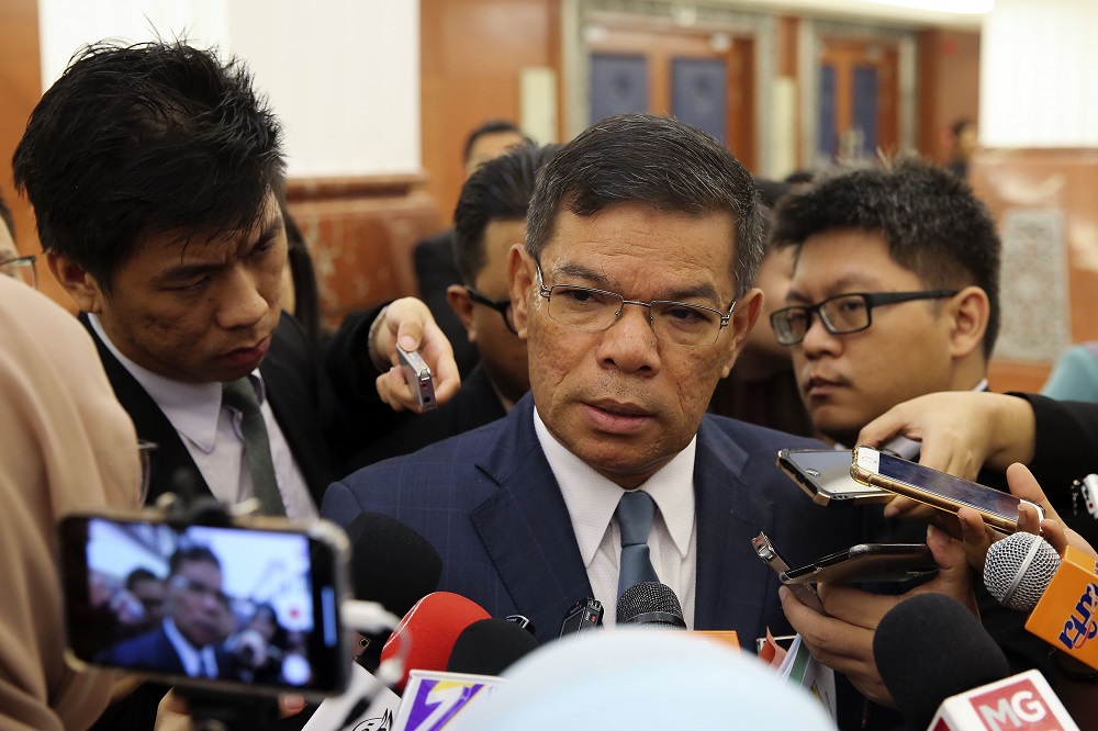 Domestic Trade and Consumer Affairs Minister Datuk Saifuddin Nasution Ismail speaks to reporters at the Parliament in Kuala Lumpur August 08, 2018. u00c2u00acu00e2u20acu201d Picture by Yusof Mat Isa