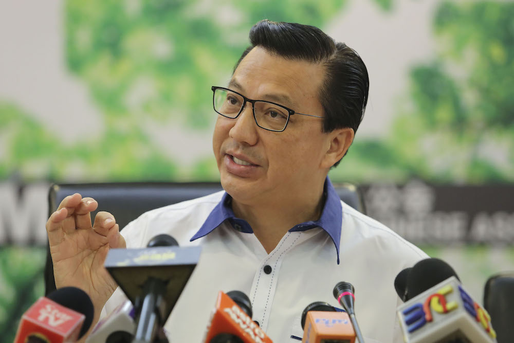 MCA president Datuk Seri Liow Tiong Lai speaks during a press conference at the party headquarters in Kuala Lumpur August 10, 2018. u00e2u20acu201d Picture by Yusof Mat Isa