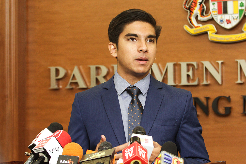 Youth and Sports Minister Syed Saddiq Syed Abdul Rahman at a press conference at the Parliament in Kuala Lumpur August 13, 2018. u00e2u20acu201d Picture by Miera Zulyana