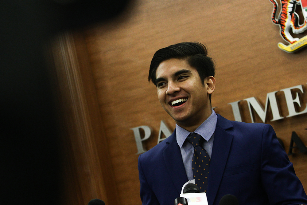 Youth and Sports Minister Syed Saddiq Syed Abdul Rahman at a press conference at the Parliament in Kuala Lumpur August 13, 2018. u00e2u20acu201d Picture by Miera Zulyana