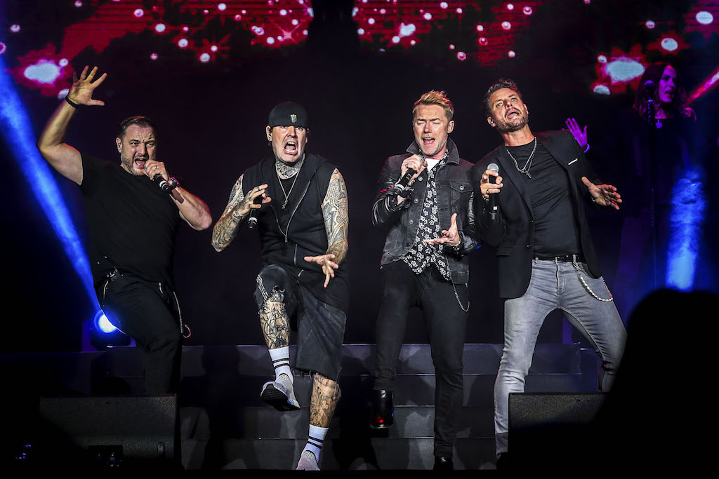 Boyzone's (from left) Michael Graham, Shane Lynch, Ronan Keating and Keith Duffy gave the Malaysian faithful a walk down memory lane last night at Bukit Jalil's Axiata Arena. u00e2u20acu201d Picture by Hari Anggara