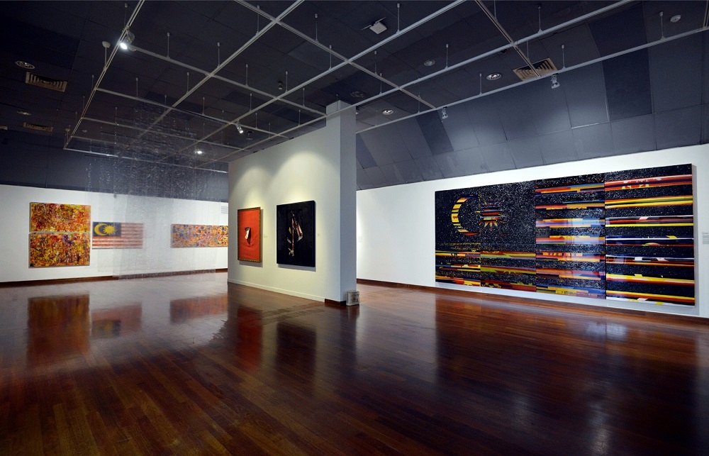 'Teh Tarik with The Flag' features 14 Malaysian artists, who explore the symbolic power of the flag and as a marker of identity, unity, belief and division. — Pictures by Ham Abu Bakar