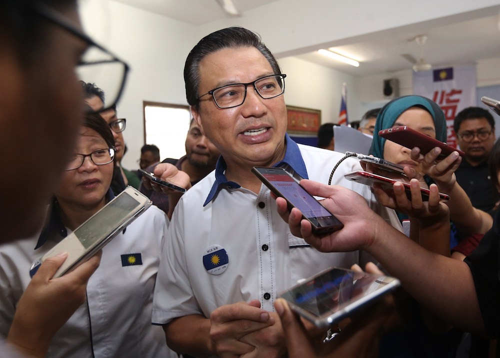 Datuk Seri Liow Tiong Lai speaks to reporters after the launch of MCAu00e2u20acu2122s Balakong Declaration August 28, 2018. u00e2u20acu201d Picture by Razak Ghazali