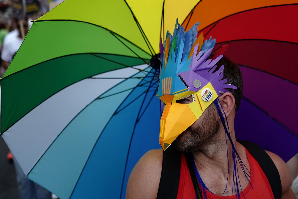 Members of the Lesbian, Gay, Bisexual and Transgender (LGBT) community take part in the annual Pride Parade in London July 7, 2018. u00e2u20acu201d AFP pic