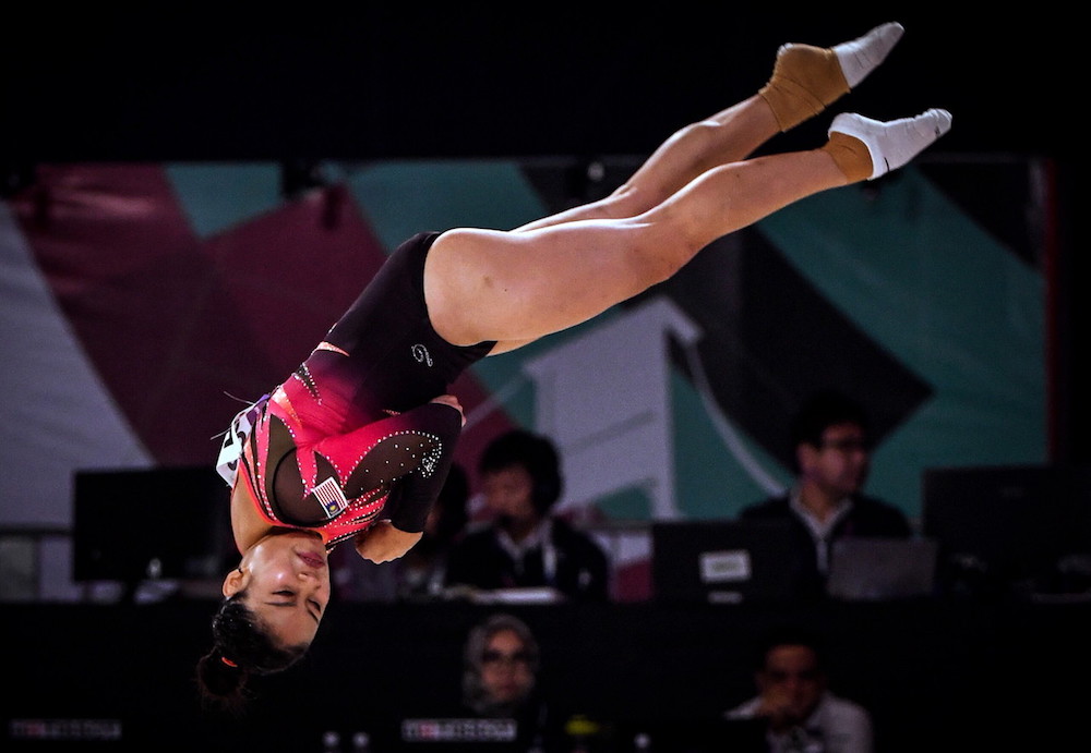 Tan Ing Yueh competes at the 2018 Asian Games in Jakarta August 21, 2018. u00e2u20acu201d Bernama pic