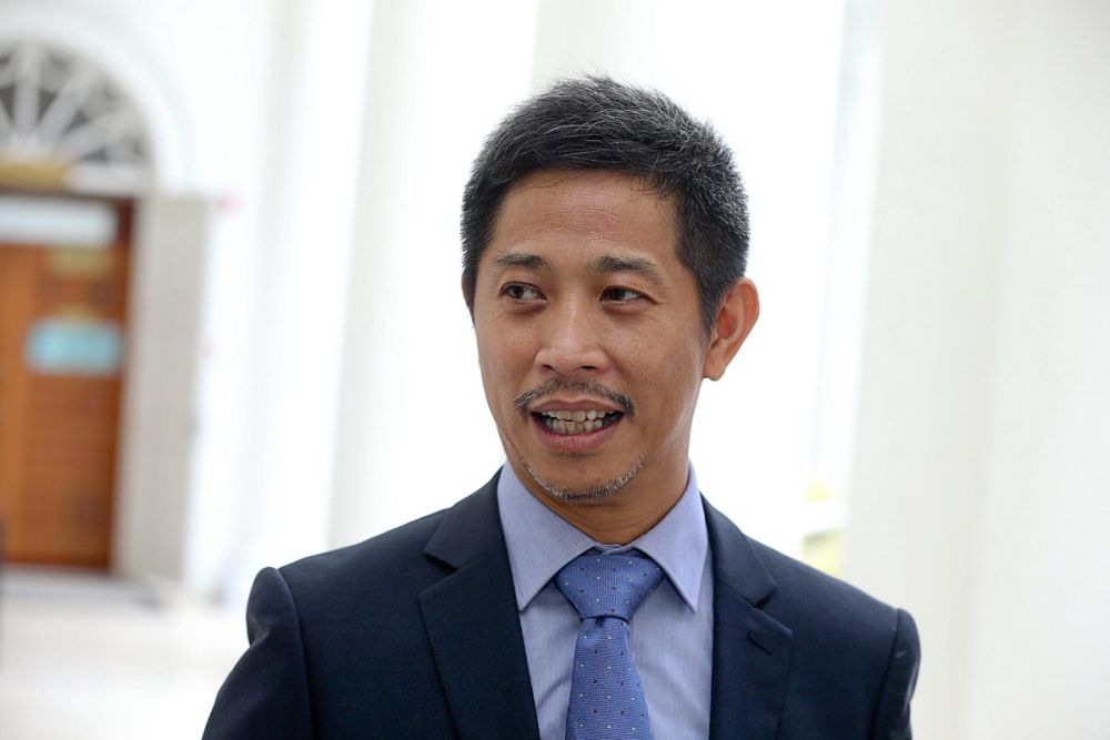Bukit Tengah assemblyman Gooi Hsiao Leung speaks to reporters at the State Assembly building in George Town August 8, 2018. u00e2u20acu2022 Picture by Sayuti Zainudin