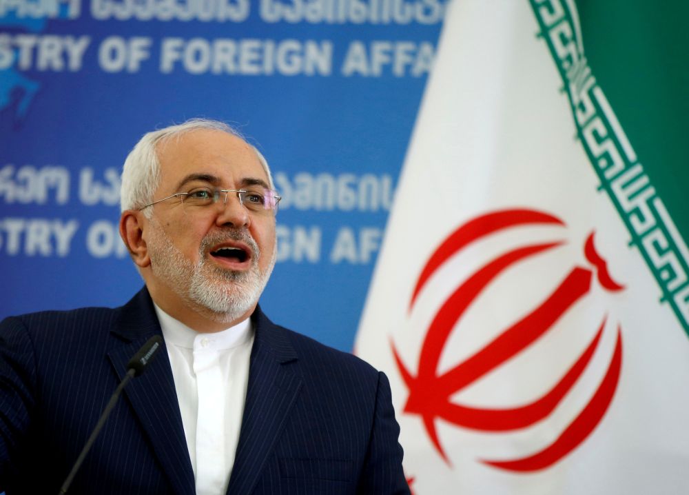 File picture shows Iranian Foreign Minister Mohammad Javad Zarif speaking to the media in Tbilisi, Georgia, April 18, 2017. u00e2u20acu201d Reuters pic