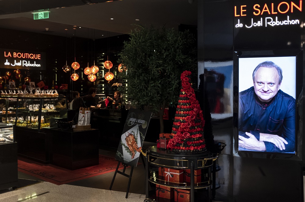The entrance of Le Salon de Joel Robuchon in Shanghai on August 6, 2018. u00e2u20acu201d AFP pic
