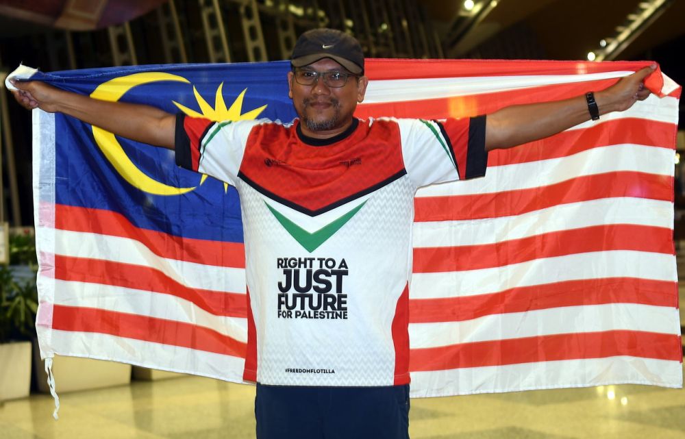 Aktivis MyCare Prof Madya Dr Mohd Afandi Salleh bersama 22 aktivis diculik dan ditahan oleh tentera Israel pada 30 Julai lalu ketika dalam misi kemanusiaan pelayaran menyertai siri terakhir flotila ke Gaza. u00e2u20acu2022 Foto Bernama
