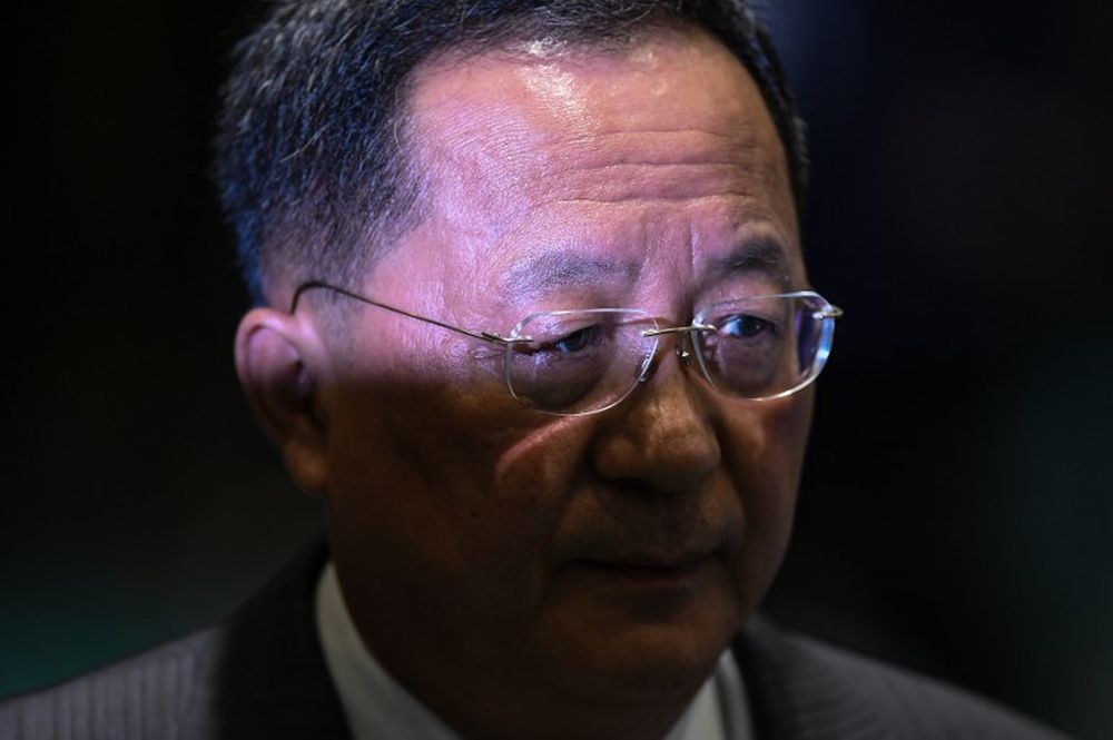 North Koreau00e2u20acu2122s Foreign Minister Ri Yong Ho arrives for a group photo at the Asean Regional Forum Retreat during the 51st Association of Southeast Asian Nations Ministerial Meeting in Singapore on August 4, 2018. u00e2u20acu201d AFP pic