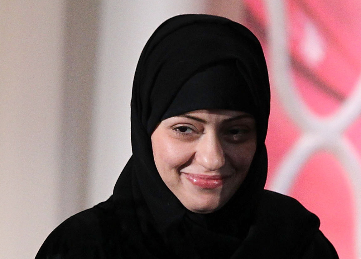 In this file photo taken on March 8, 2012 political activist Samar Badawi of Saudi Arabia is presented with an International Women of Courage Award. u00e2u20acu201d AFP pic