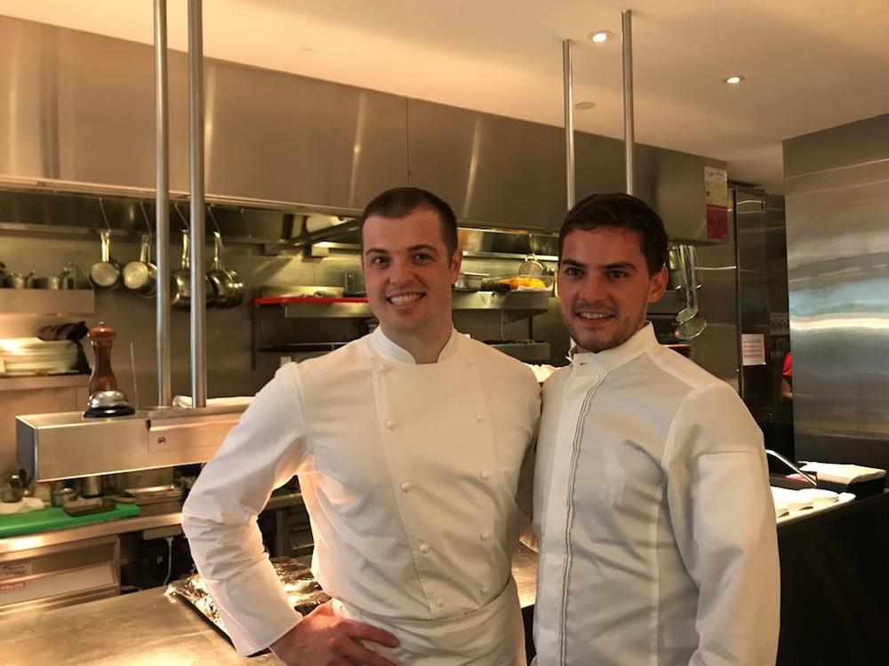 Former Robuchon chef, Vianney Massot (right) will take over from Australian chef Luke Armstrong as executive chef of one-Michelin-starred restaurant Bacchanalia. u00e2u20acu201d TODAY pic