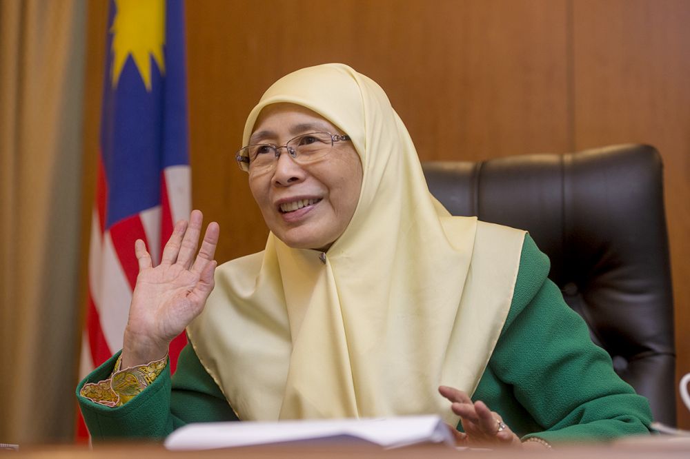 Deputy Prime Minister Datin Seri Dr Wan Azizah Wan Ismail speaks during an interview at Parliament August 16, 2018. u00e2u20acu201d Picture by Mukhriz Hazim
